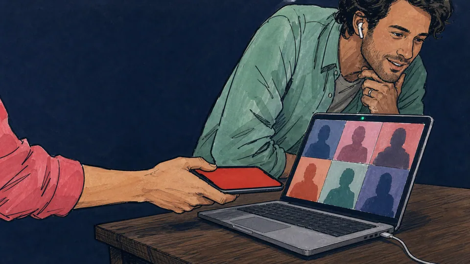 A shared browser prompt keeps Never Have I Ever moving on a video call