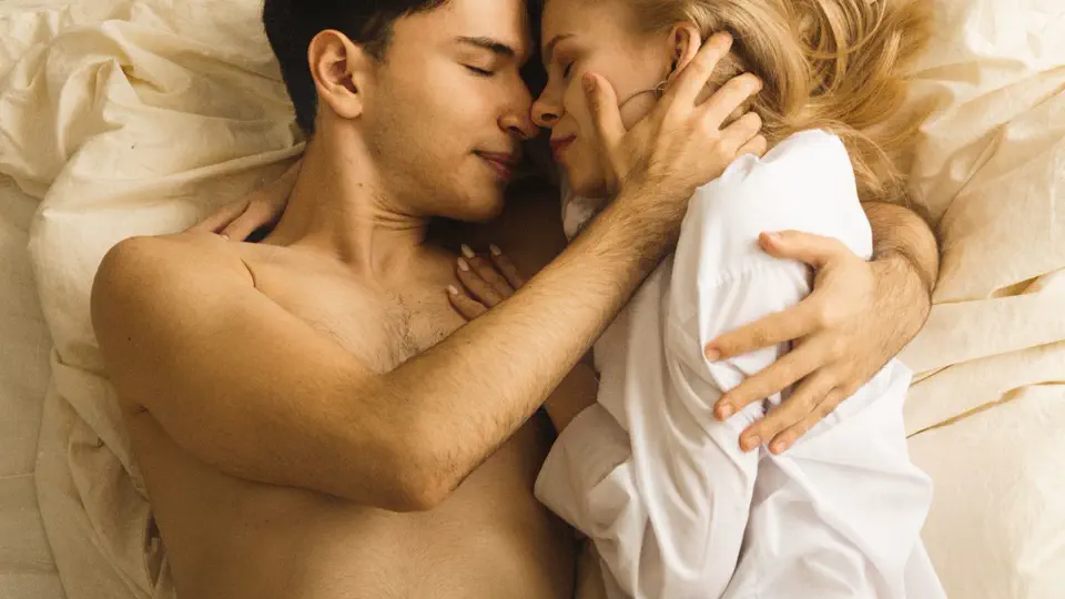 Couple relaxing together